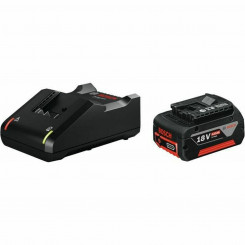 Charger and battery set. BOSCH 4 Ah 18 V