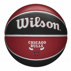 Баскетбольный мяч Wilson NBA Team Tribute Chicago Bulls, красный, один размер 7