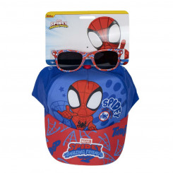 Hat and sunglasses set Spidey 2 Pieces, parts Red Blue (51 cm)