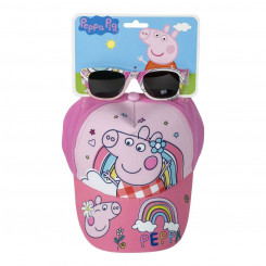 Hat and sunglasses set Peppa Pig 2 Pieces, parts Pink (51 cm)