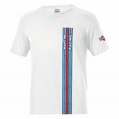 Sparco Martini Racing Белая мужская футболка с коротким рукавом