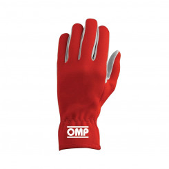 Мужские перчатки для вождения OMP Rally Red Blue L