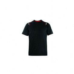 Sparco TECH STRETCH Short Sleeve T-Shirt Black Size XL