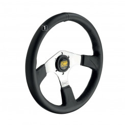 Racing steering wheel OMP OD/2019/LN Ø 35 cm Black Chrome