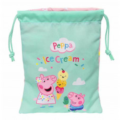 Lunch box Peppa Pig Ice cream Bag 20 x 25 x 1 cm Pink Mint green