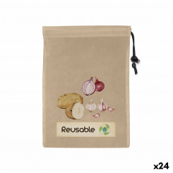 Reusable grocery bag Quttin TNT (Non Woven) 44.5 x 29.5 cm (24 Units)