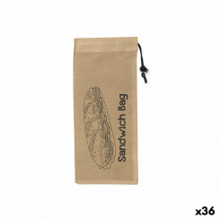 Set of reusable food storage bags Quttin Sandwich box TNT (Non Woven) 3 Pieces, parts 13 x 30 cm (36 Units