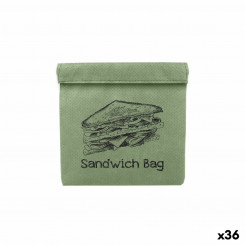 Set of reusable food storage bags Quttin Sandwich box TNT (Non Woven) 3 Pieces, parts 18 x 18 cm (36 Units