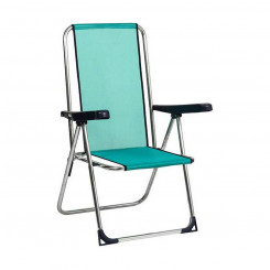 Beach chair Alco Multi-position Green Aluminum 63 x 101 x 65 cm