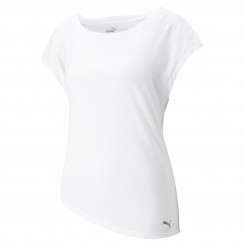 Short Sleeve T-Shirt Women's Puma Studio Foundation White