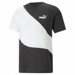 Men's Puma Powert White Black Short Sleeve T-Shirt