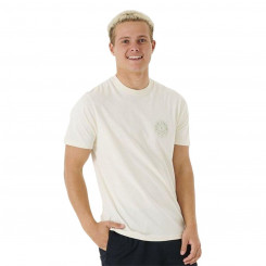 Men's Rip Curl Stapler Short Sleeve T-Shirt White