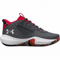 Under Armor Gs Lockdown Gray Adult Basketball Shoes