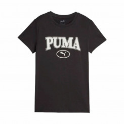 Женская футболка с коротким рукавом с рисунком Puma Squad, черная