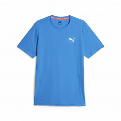 Мужская футболка Puma Run Favorite Ss небесно-голубого цвета с коротким рукавом