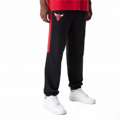 Черные мужские брюки для взрослых New Era NBA с цветными блоками Chicago Bulls