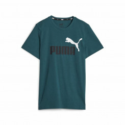 Детская футболка с коротким рукавом Puma Ess+ 2 Col Logo Темно-зеленый