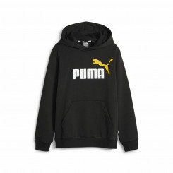 Children's Sweatshirt Puma Ess+ 2 Col Big Logo Black