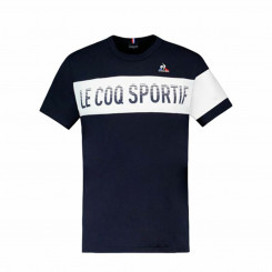 Мужская и женская футболка с коротким рукавом Le coq sportif BAT SS N°2, темно-синяя