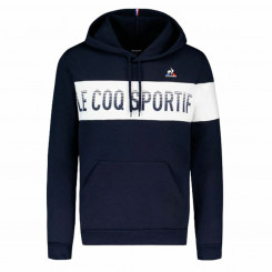 Sweatshirt with hood, men's and women's Le coq sportif BAH Hoody N°1 Navy blue