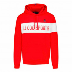 Sweatshirt with hood, men's and women's Le coq sportif Bah N°1 Red
