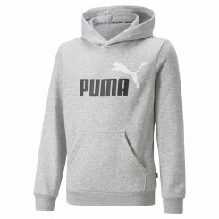 Children's Sweatshirt Puma Ess+ 2 Col Big Logo Light Grey