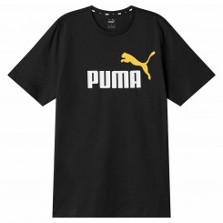 Puma Ess+ 2 Col Logo Men's Short Sleeve T-Shirt Black