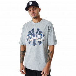 Men's New Era MLB Arch Graphic New York Yankees Light Gray Short Sleeve T-Shirt