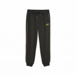 Длинные спортивные брюки Puma Ess+ Minimal Gold Black Ladies