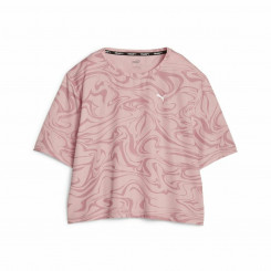 Short Sleeve Sports Shirt Puma Train Favorite Aop Pink