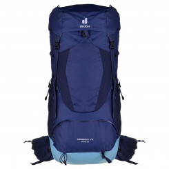 Hiking backpack Deuter Aircontact Lite 45 + 10 SL Blue Polyamide Polyester