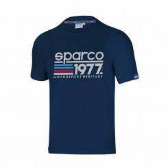 Short Sleeve T-Shirt Sparco S01329BM2M Navy Blue