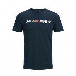 Men's Short Sleeve T-Shirt JJECORP LOGO TEE SS O-NECK NOSS Jack & Jones 12137126 Navy Blue