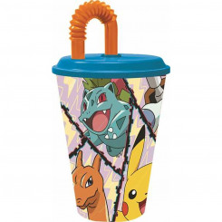 Glass Pokémon Distortion with straw 430 ml