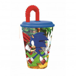 Glass Sonic 430 ml with straw