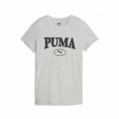Short Sleeve T-Shirt Puma Squad Graphic Tlight Light Gray (XS)