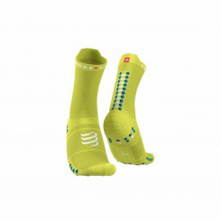 Sports socks Compressport Pro Racing Lime green