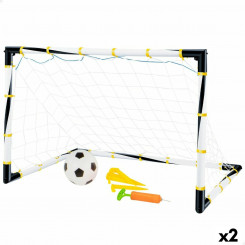 Soccer goal Colorbaby Folding 100 x 70 x 70 cm (2 Units)