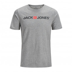 Short Sleeve T-Shirt Men's JJECORP LOGO TEE SS Jack & Jones 12137126 Gray
