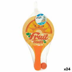 Beach Shovels with Ball Active Summer Fruits Wood 18.5 x 31.5 cm (24 Units)