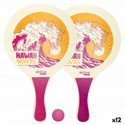 Beach Shovels with Ball Active Hawaiian Wood 23.5 x 38 x 0.8 cm (12 Units)
