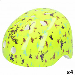 Children's Bicycle Helmet Colorbaby Neon Cali Vibes Yellow (4 Units)