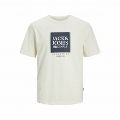 Short Sleeve T-Shirt Men's Jack & Jones Lafayette Box Beige
