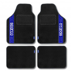 Комплект автомобильных ковриков Sparco F510 Carpet Universal Черный Синий 4 шт., детали