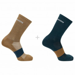 Sports socks Salomon Light 2 pairs Brown Dark gray