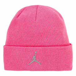 Шапка Nike Jordan с манжетами розовая