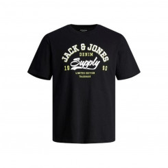 Short Sleeve T-Shirt Men's Jack & Jones JJELOGO TEE SS 12246690 Black