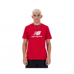 Short Sleeve T-Shirt Men's New Balance LOGO MT41502 TRE Red