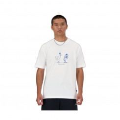 Men's ESSENTIALS CHICKEN New Balance MT41591 White Short Sleeve T-Shirt