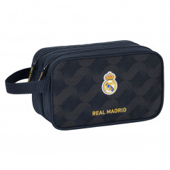 Дорожная сумка для туалетных принадлежностей Real Madrid CF, темно-синяя, спортивная, 26 x 15 x 12,5 см